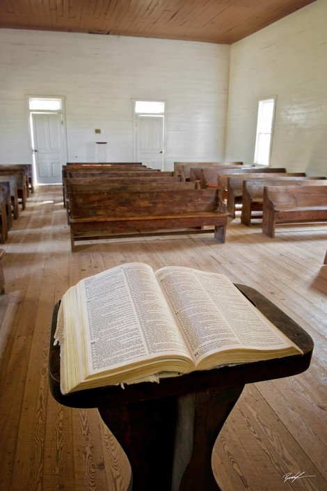 Cades Cove Methodist Church Smoky Mountains Tennessee