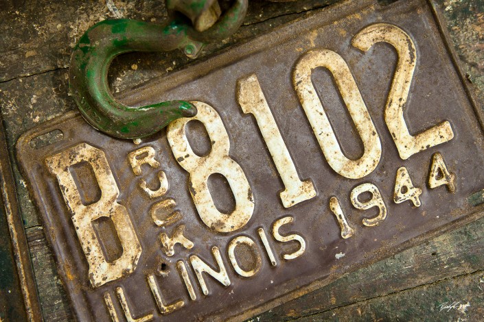 Antique License Plate