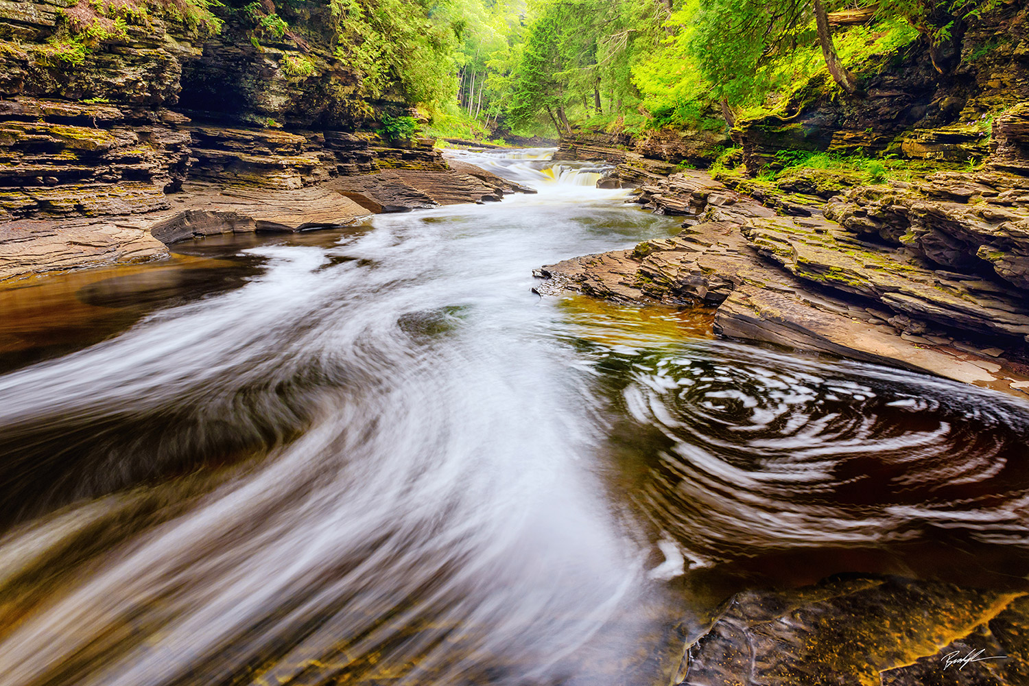 Swirl Presque Isle River Upper Peninsula Michigan