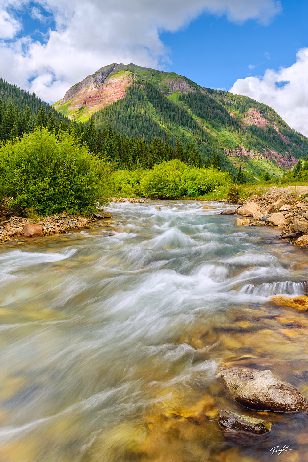 Flowing River San Juan Mountains Colorado