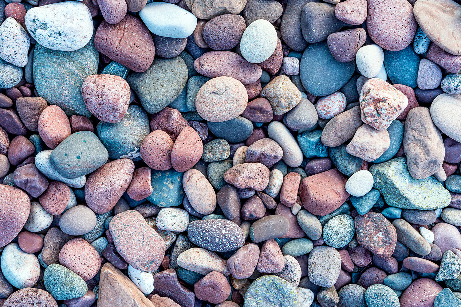 Beach Stones Close Up Lake Superior Michigan