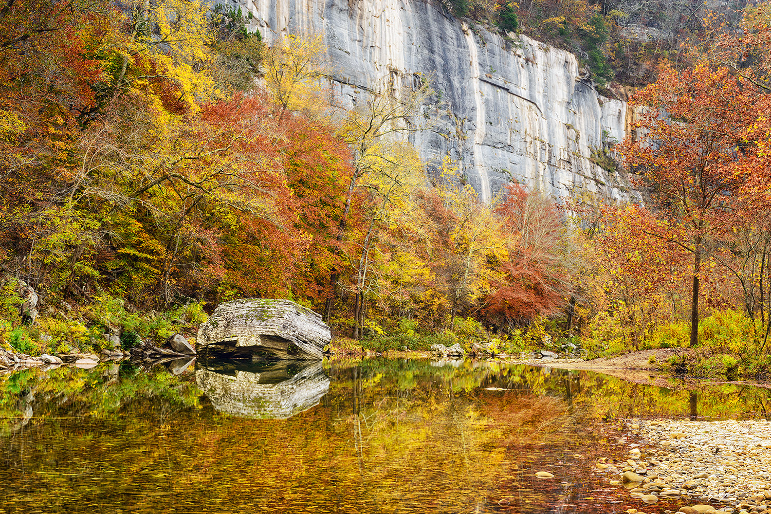 Buffalo River Arkansas Fall Reflection