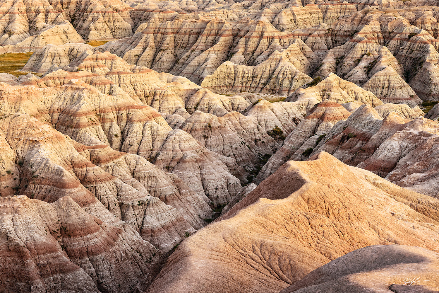 Banded Hills Badlands National Park South Dakota