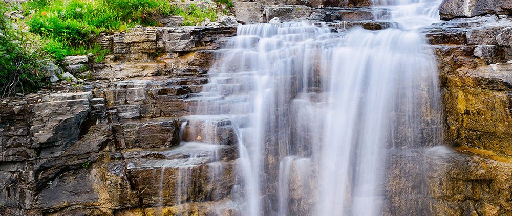 Haystack Falls Glacier National Park Montana