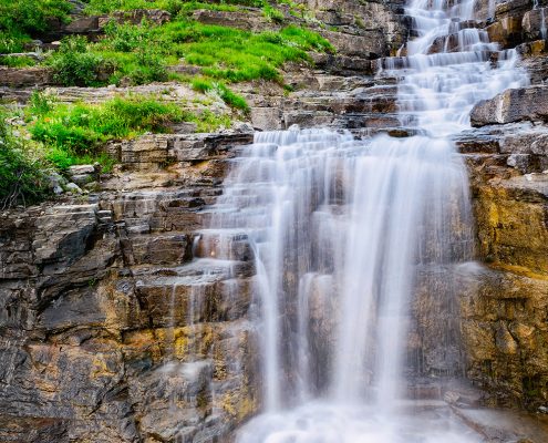 Haystack Falls Glacier National Park Montana