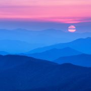 Sun on the Horizon Clingman's Dome Smoky Mountain National Park Tennessee