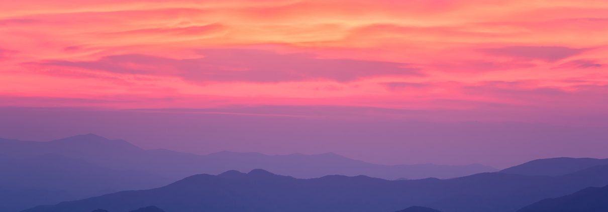 Clingman's Dome Sunset Smoky Mountain National Park Tennessee