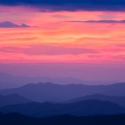 Clingman's Dome Sunset Smoky Mountain National Park Tennessee