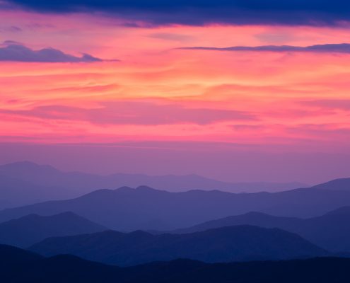 Clingman's Dome Sunset Smoky Mountain National Park Tennessee