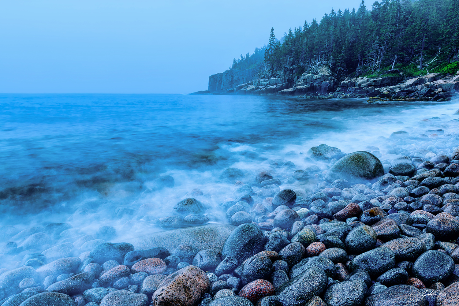 Otter Point Blue Hour Acadia National Park Maine