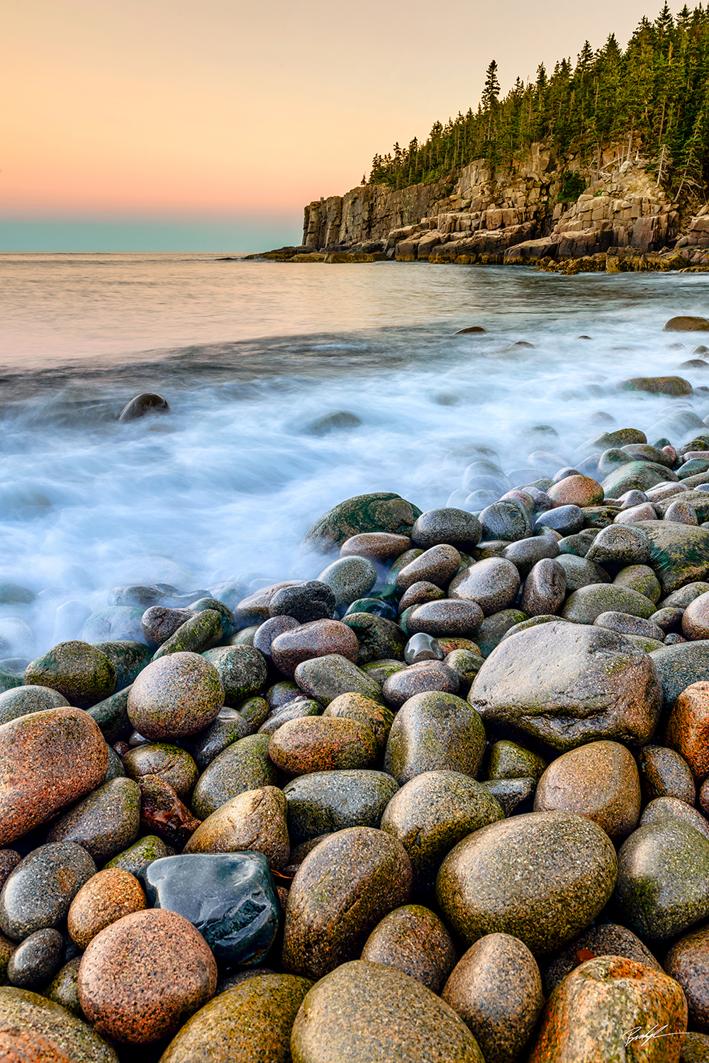 Sunset Otter Point Acadia National Park Maine