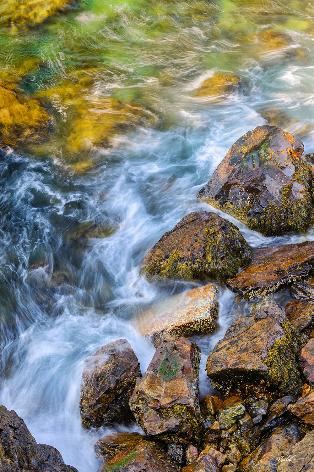 Shoreline Rocks and Waves Acadia National Park Maine