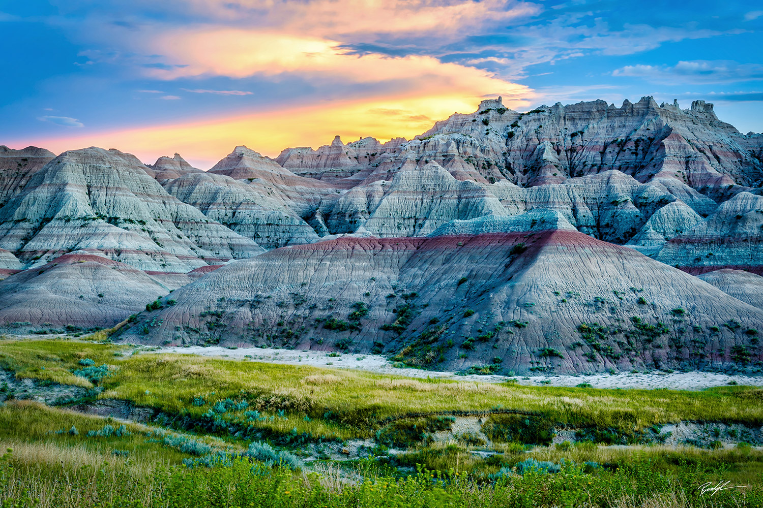 Blue Mounds Badlands National Park South Dakota