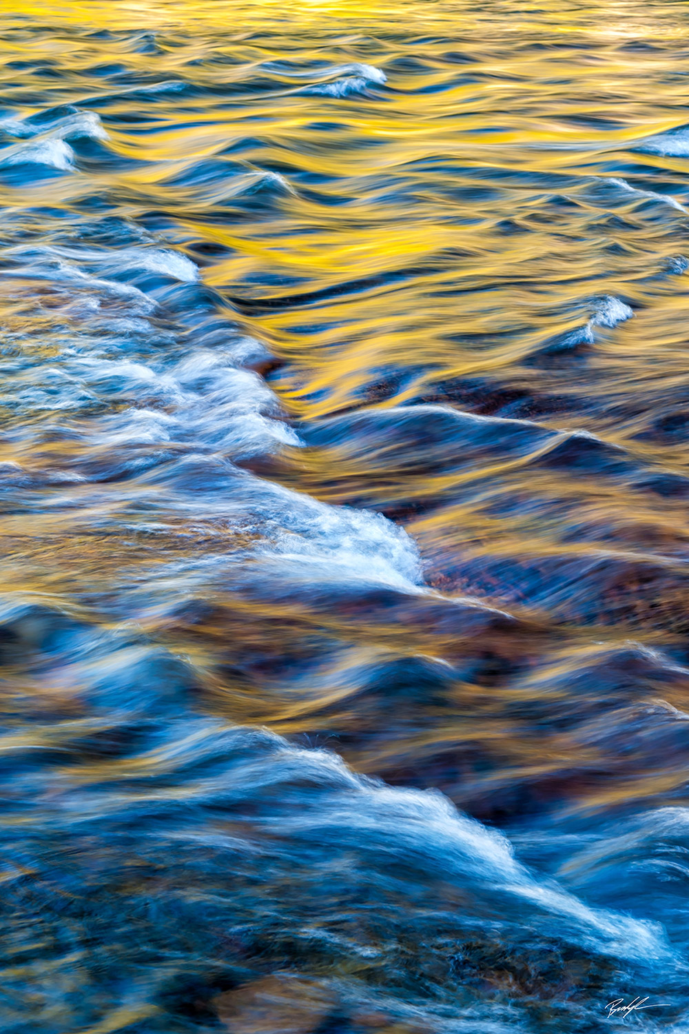 Autumn Reflection Gardiner River Yellowstone National Park Wyoming