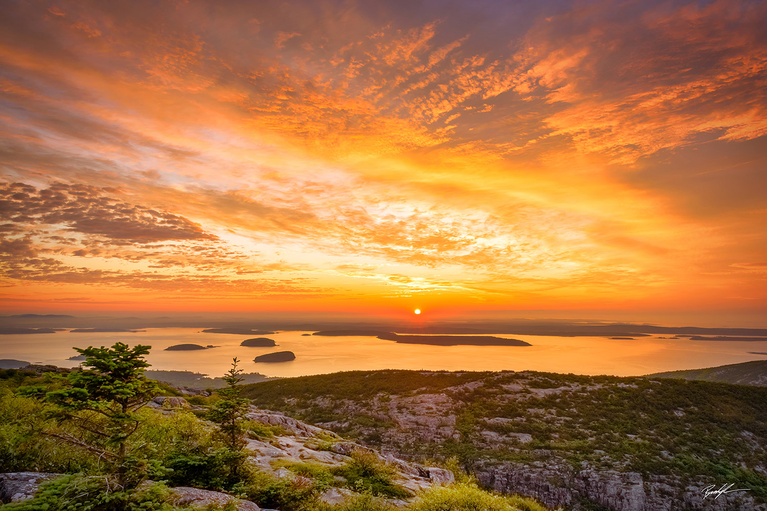 Cadillac Mountain Sunrise, Acadia National Park, Maine