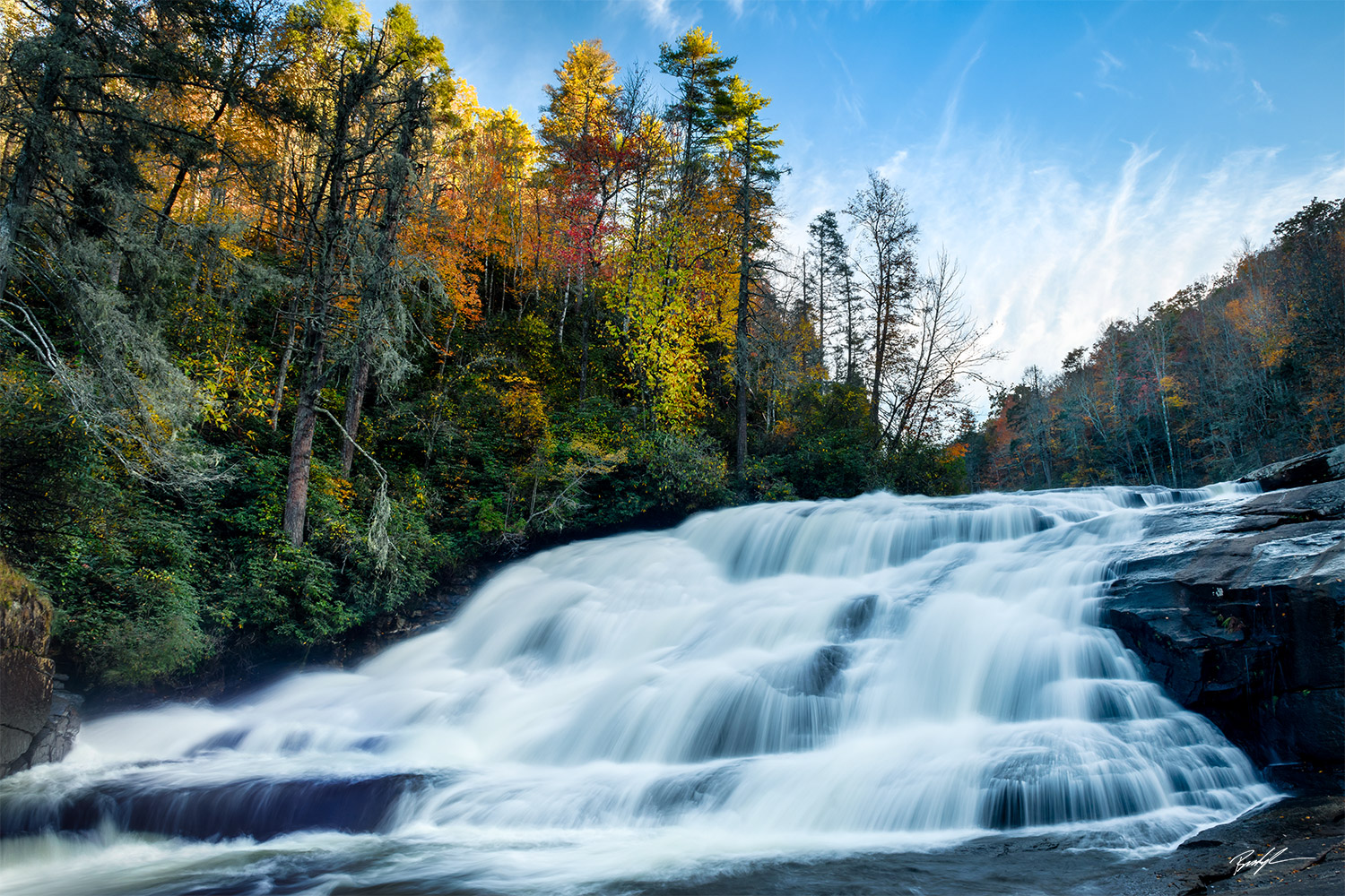 Triple Falls Blue Ridge Parkway North Carolina