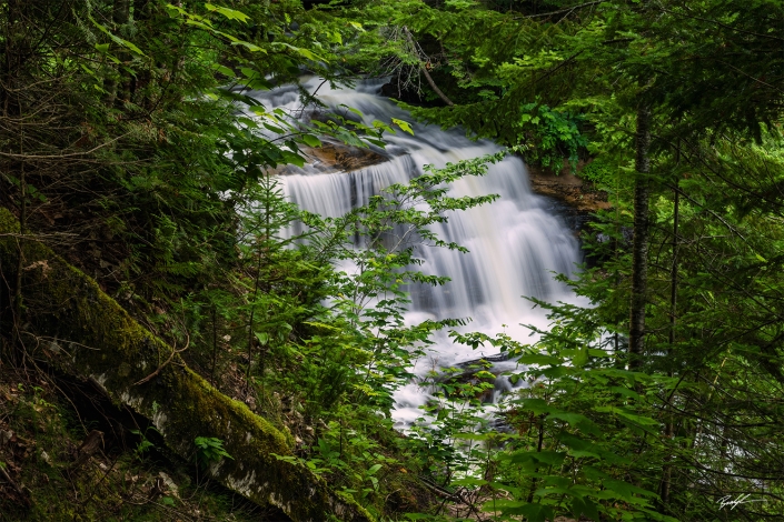 #W103 – Sable Falls Pictured Rocks Lakeshore Upper Peninsula Michigan Sable Falls Pictured Rocks National Lakeshore Upper Peninsula Michigan