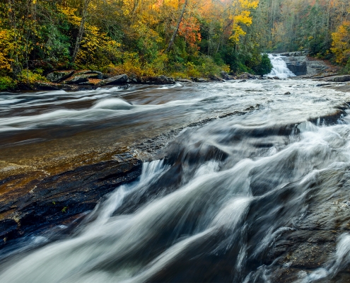 Triple Falls Little River DuPont State Forest North Carolina