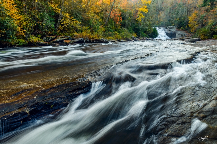 #W104 – Triple Falls Blue Ridge Parkway North Carolina Triple Falls Little River DuPont State Forest North Carolina