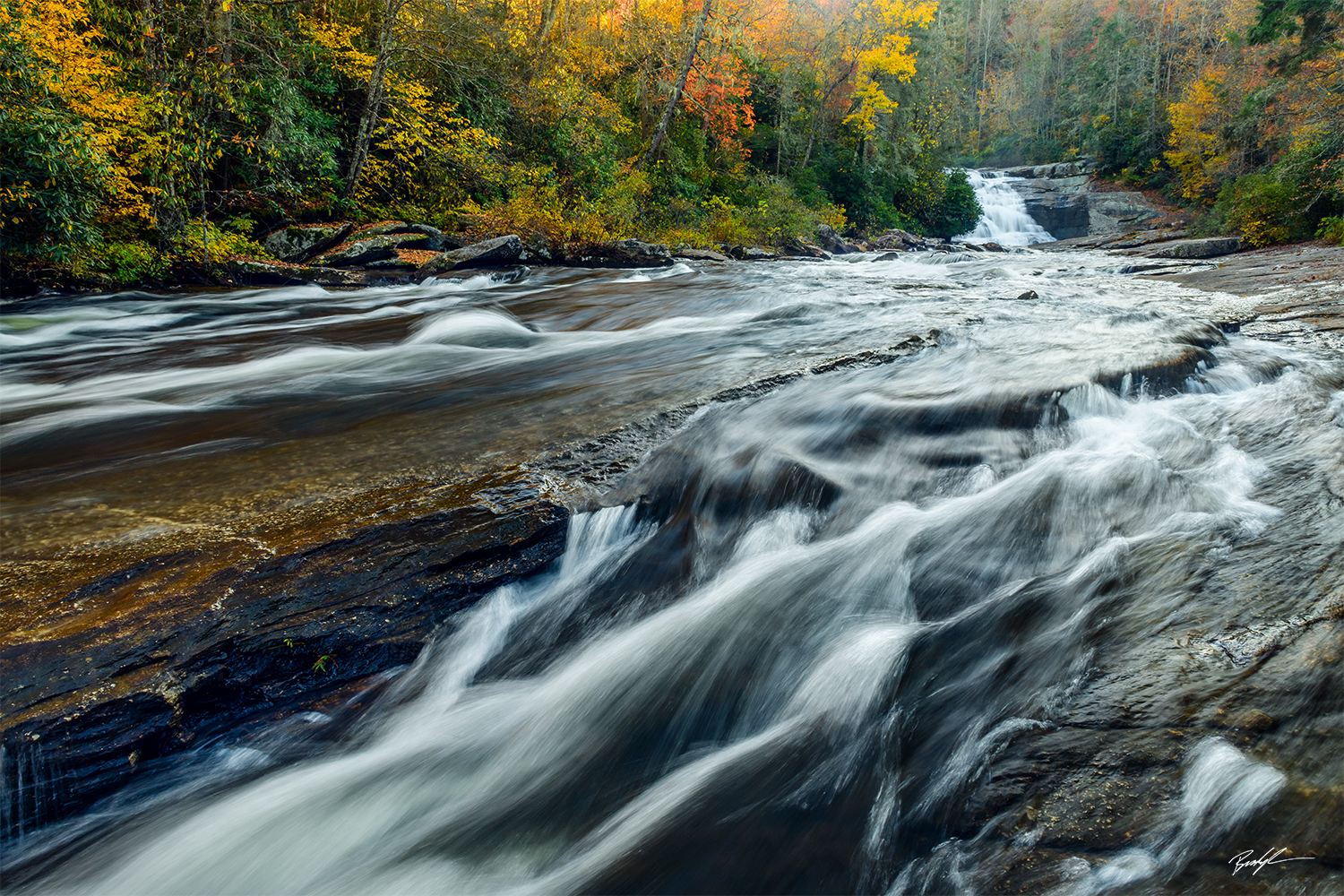 Triple Falls Little River DuPont State Forest North Carolina