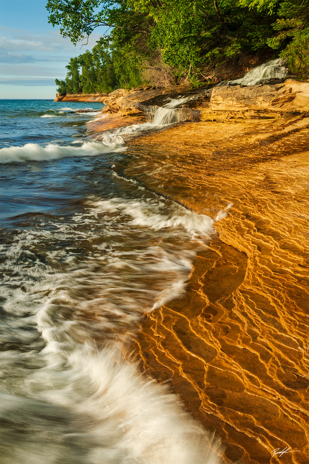 Elliot Falls, Pictured Rocks National Lakeshore, Upper Peninsula, Michigan