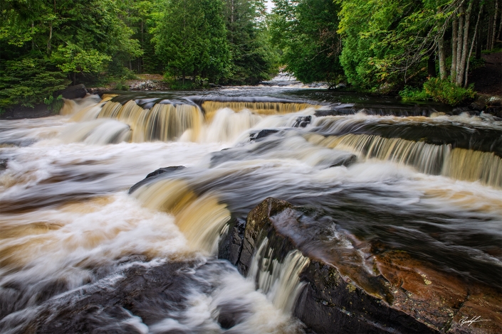 #W110 – Upper Bond Falls, Upper Peninsula, Michigan Upper Bond Falls Upper Peninsula Michigan