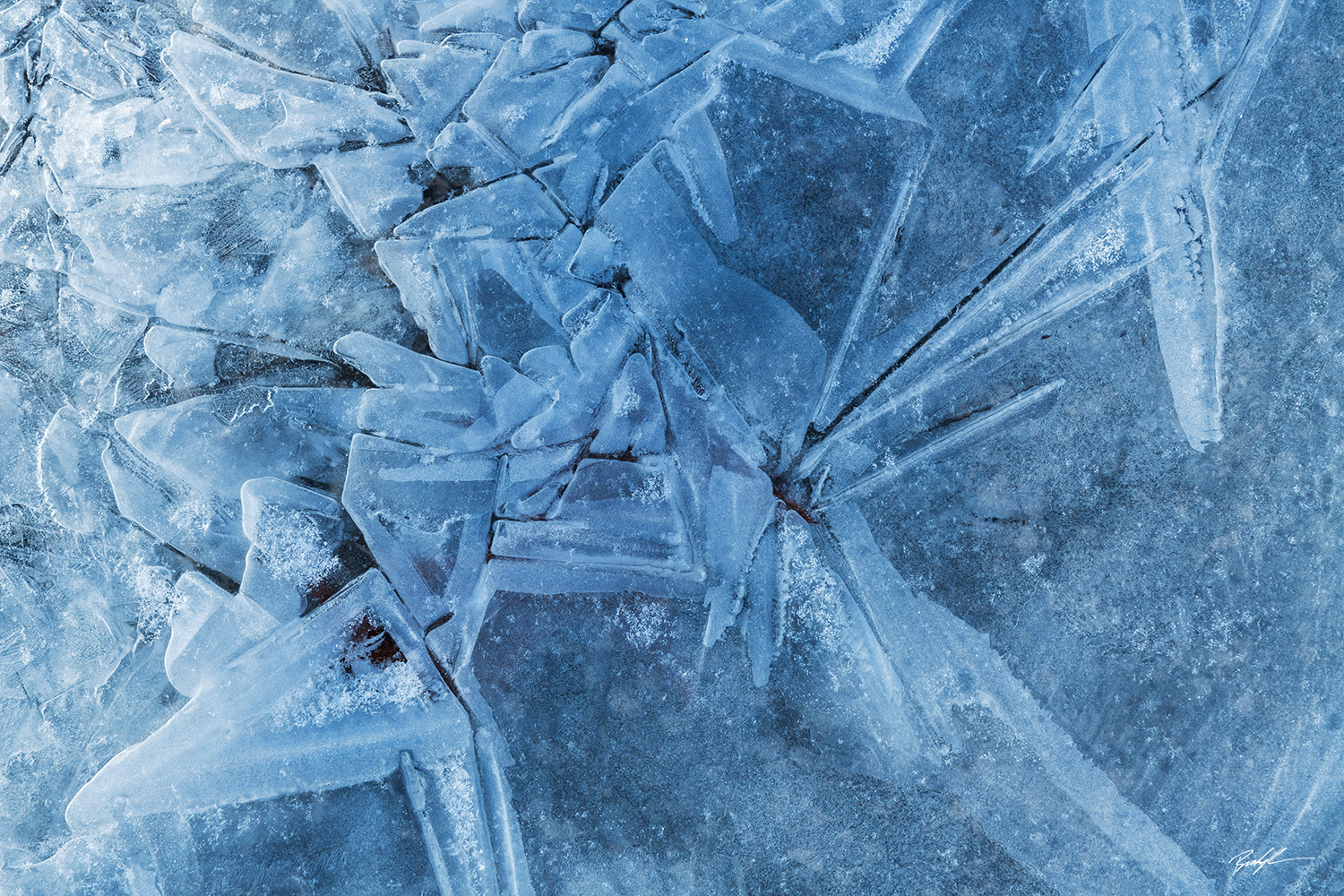 Winter Ice Formation Southern Illinois