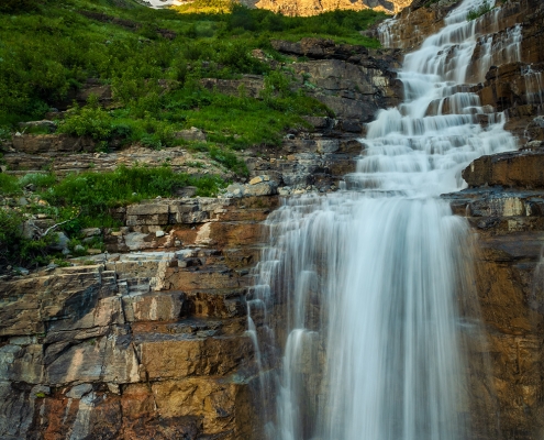 Haystack Falls Glacier National Park Montana