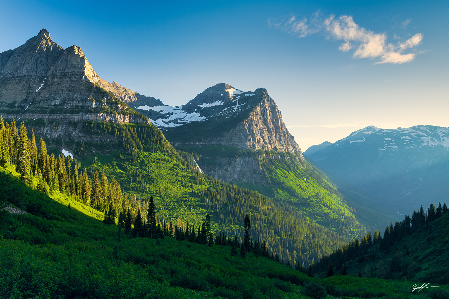 Mountain Vista Glacier National Park Montana