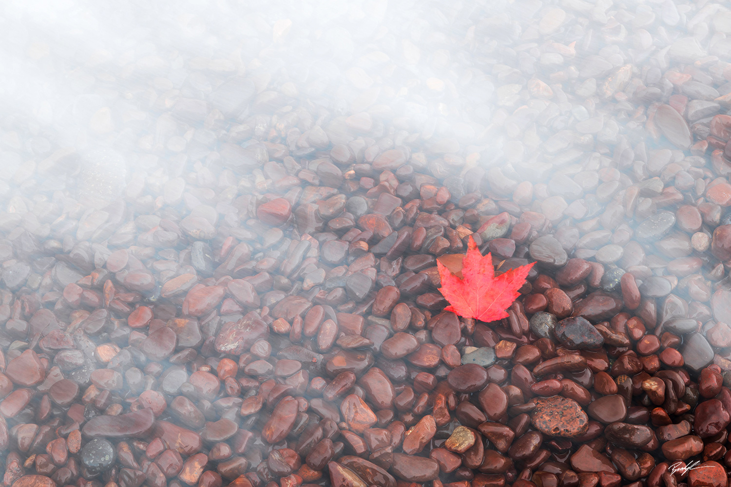 Leaf Wave Lake Superior Copper Harbor Michigan