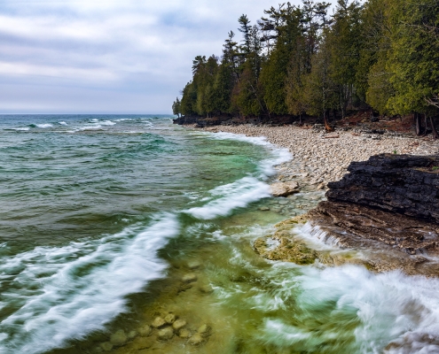 Cave Point Door County Wisconsin