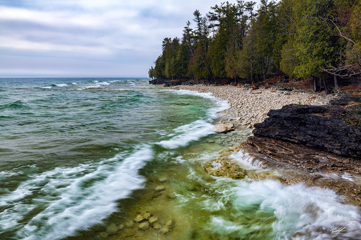 Cave Point Door County Wisconsin