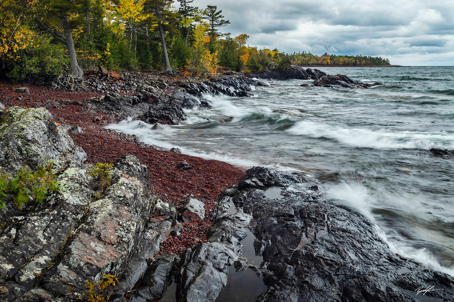 Hunters Point Copper Harbor Lake Superior Michigan