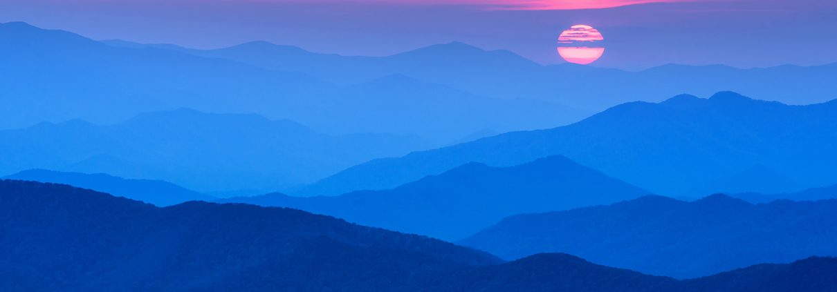 Sun on the Horizon Clingman's Dome Smoky Mountain National Park Tennessee