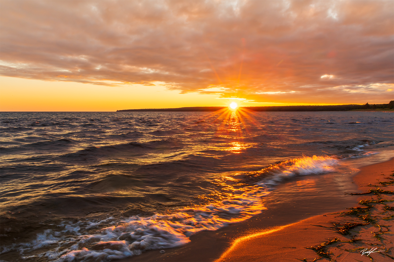 Lake Superior Sunrise Upper Peninsula Michigan